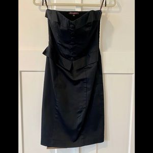 Betsey Johnson Strapless Black Dress